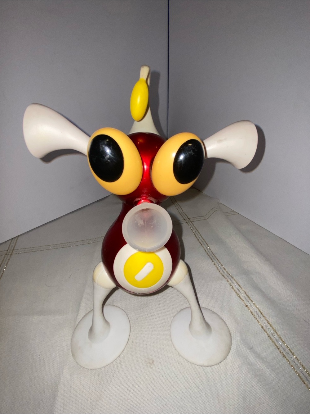 VINTAGE 2005 ZIZZLE IZ 12" RED ALIEN TOY INTERACTIVE MP3 IPOD MUSIC SPEAKER